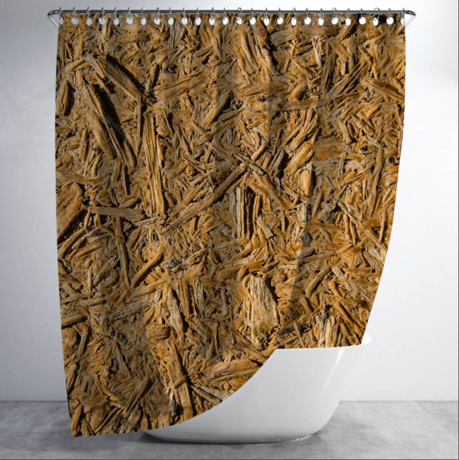 Штора для ванної з принтом "Текстура дерева