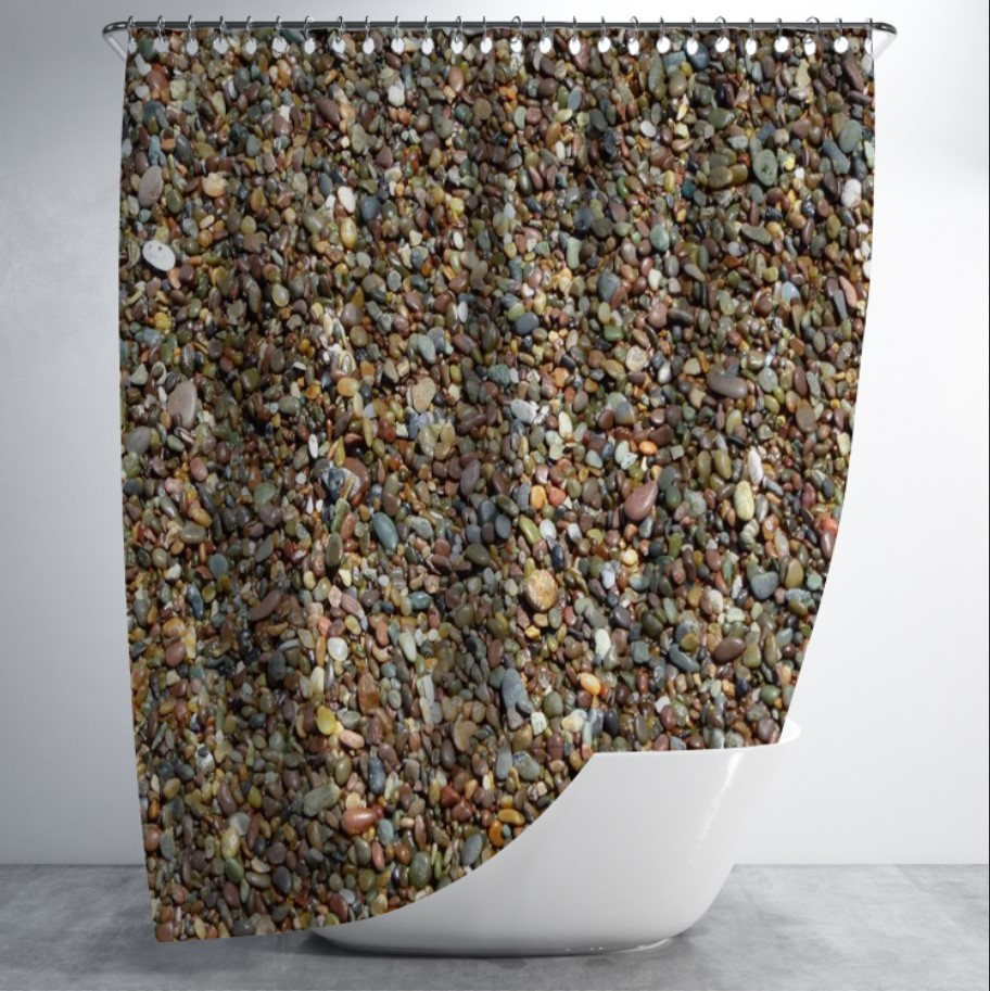 Штора для ванної з принтом "Текстура морського піску