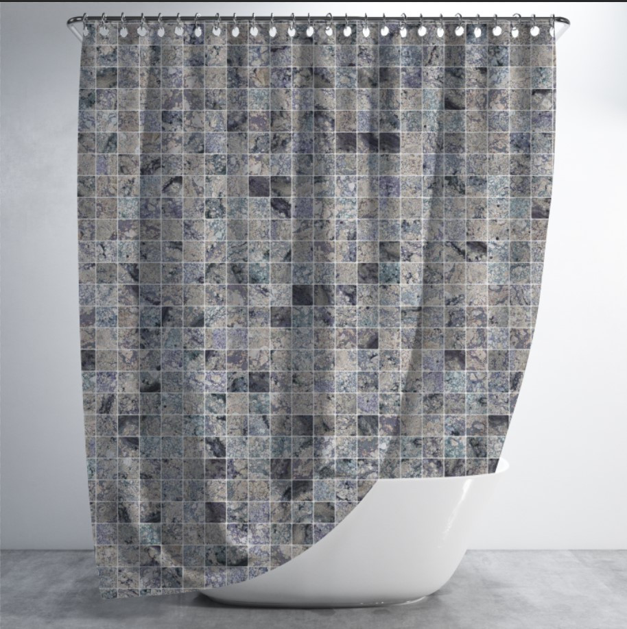 Штора для ванної з принтом "Текстура стіни