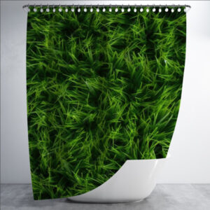 Штора для ванної з принтом "Текстура трави