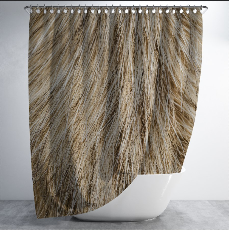 Штора для ванної з принтом "Текстура хутра