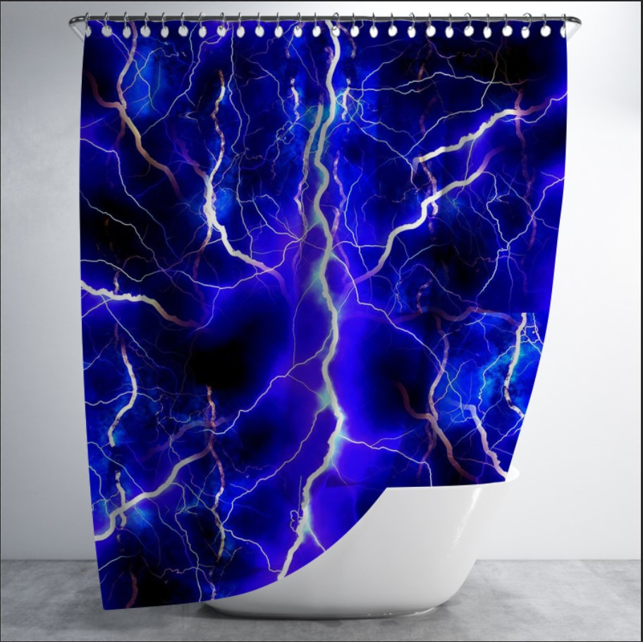 Штора для ванної з принтом "Фон