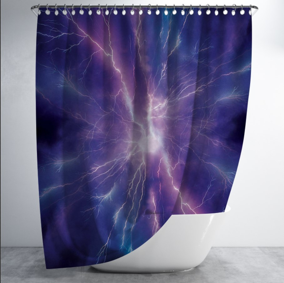 Штора для ванної з принтом "Фон