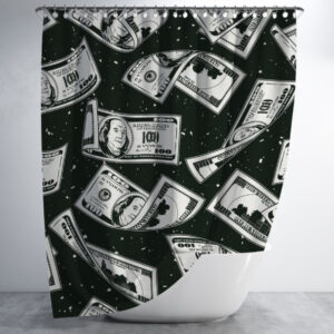 Штора для ванної з принтом "Чорно-біле