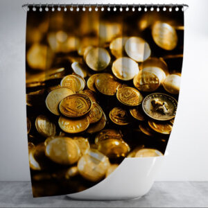 Штора для ванної з принтом "Чорно-біле