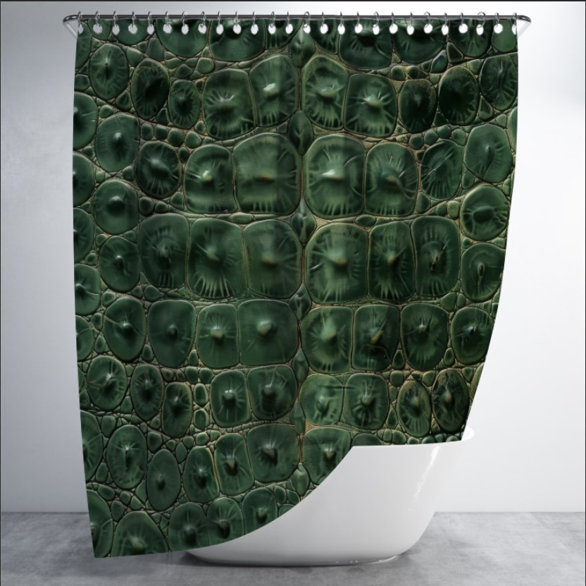 Штора для ванної з принтом "Шкіра
