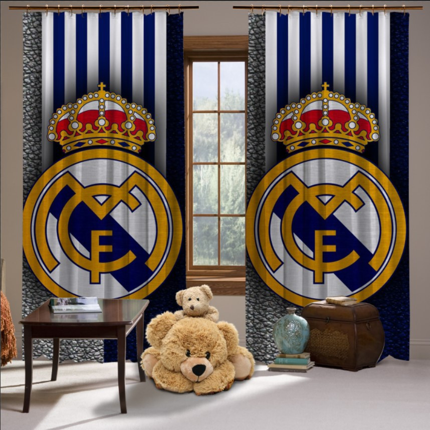 Штори з принтом Футбол клуб лого Реал Мадрид