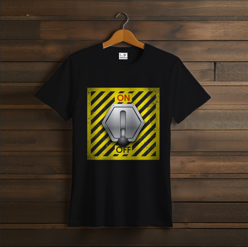 Футболка унісекс з принтом "Чорного кольору