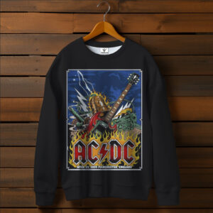 Світшот оверсайз унісекс з принтом AC/DC