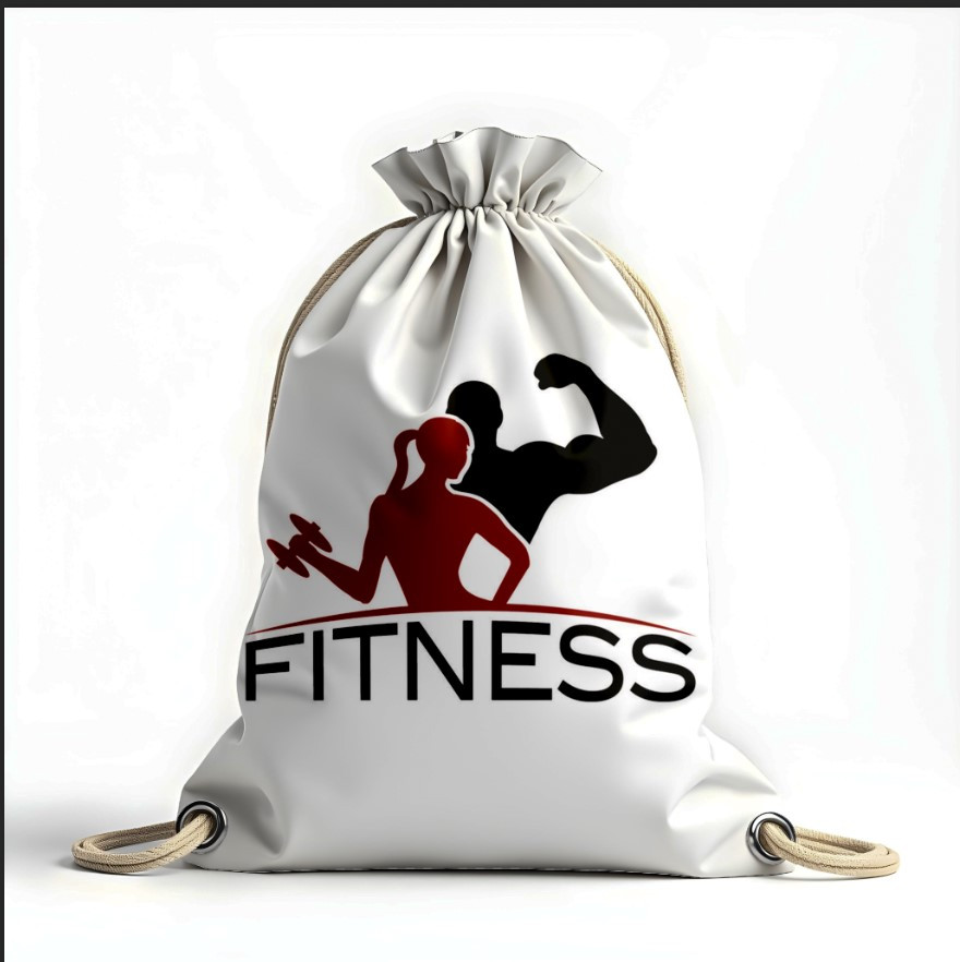 Рюкзак мішок з 3D принтом "Фітнес спорт"