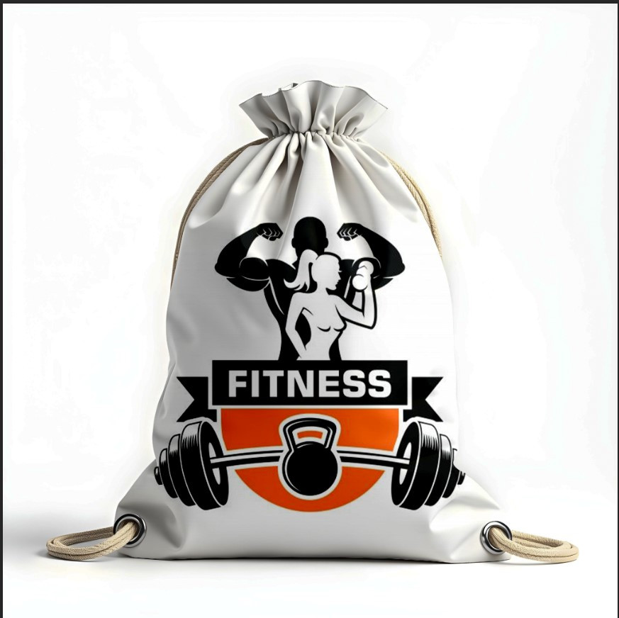 Рюкзак - мішок з 3D принтом фітнес спорт