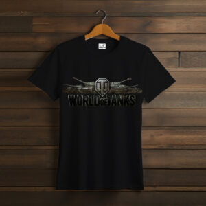 Футболка унісекс з принтом танки World of Tanks відеогра логотип заставка 1 ВСІ Розміри Преміум тканина