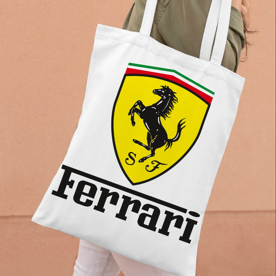 Сумка шопер еко "Ferrari ферарі логотип емблема авто"