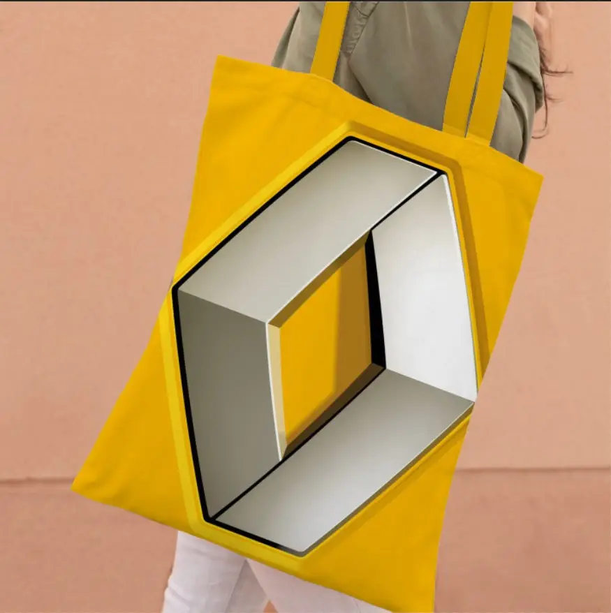 Сумка шопер еко "Renault ренаут логотип емблема авто"