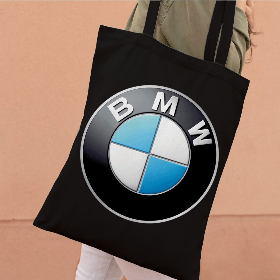 Сумка шопер еко "БМВ логотип емблема авто"