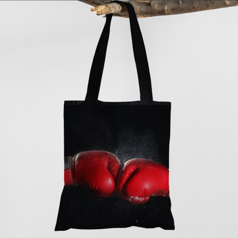 Сумка шопер еко "Боксерські перчатки бокс спорт фанат"