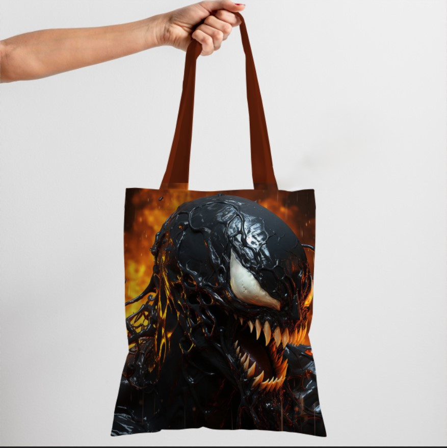 Сумка шопер еко "Веном марвел герой"