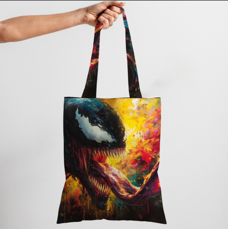 Сумка шопер еко "Веном марвел фарби арт"