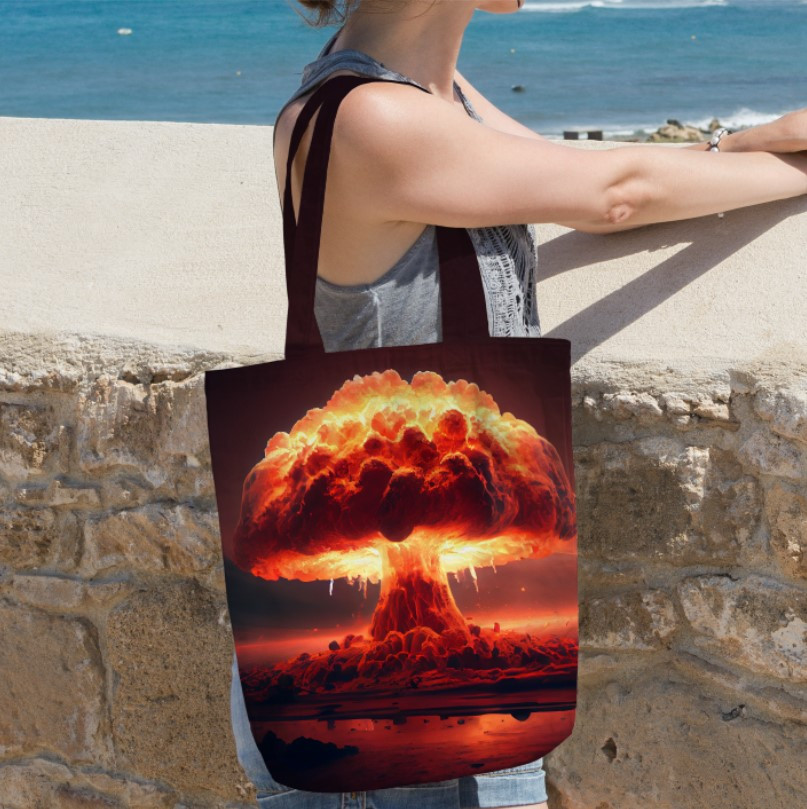 Сумка шопер еко "Вибух гриб вогонь ядерний"