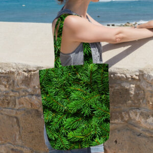 Сумка шопер еко "Зелені гілки ялинки"