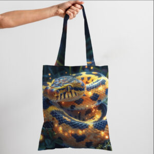 Сумка шопер еко "Змія казкова кольорова"