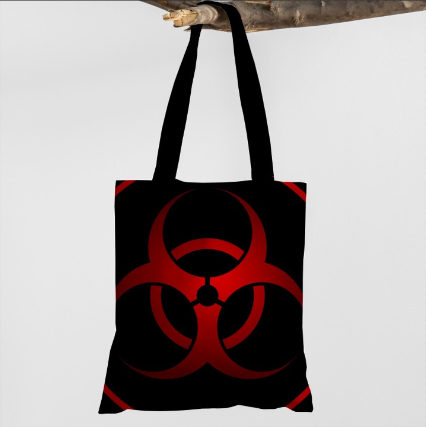 Сумка шопер еко "Знак радіації емблема символ"