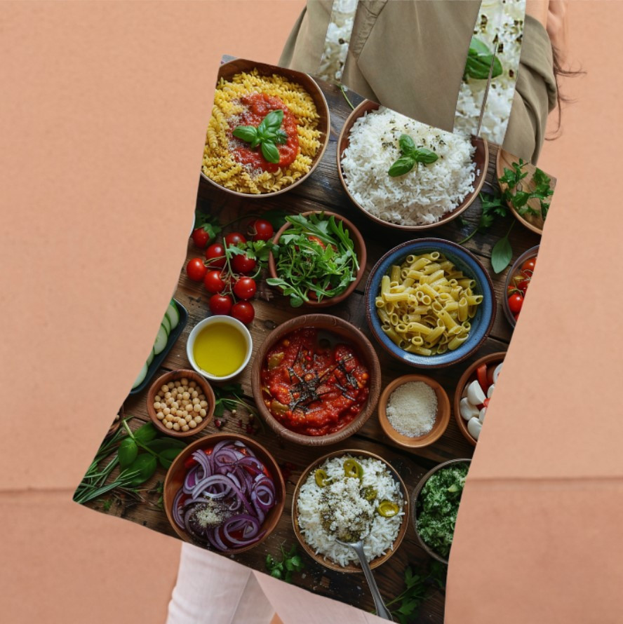 Сумка шопер еко "Їжа продукти на столі"