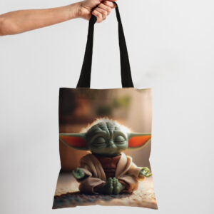 Сумка шопер еко "Йода маленький йога релакс мультик зоряні війни"