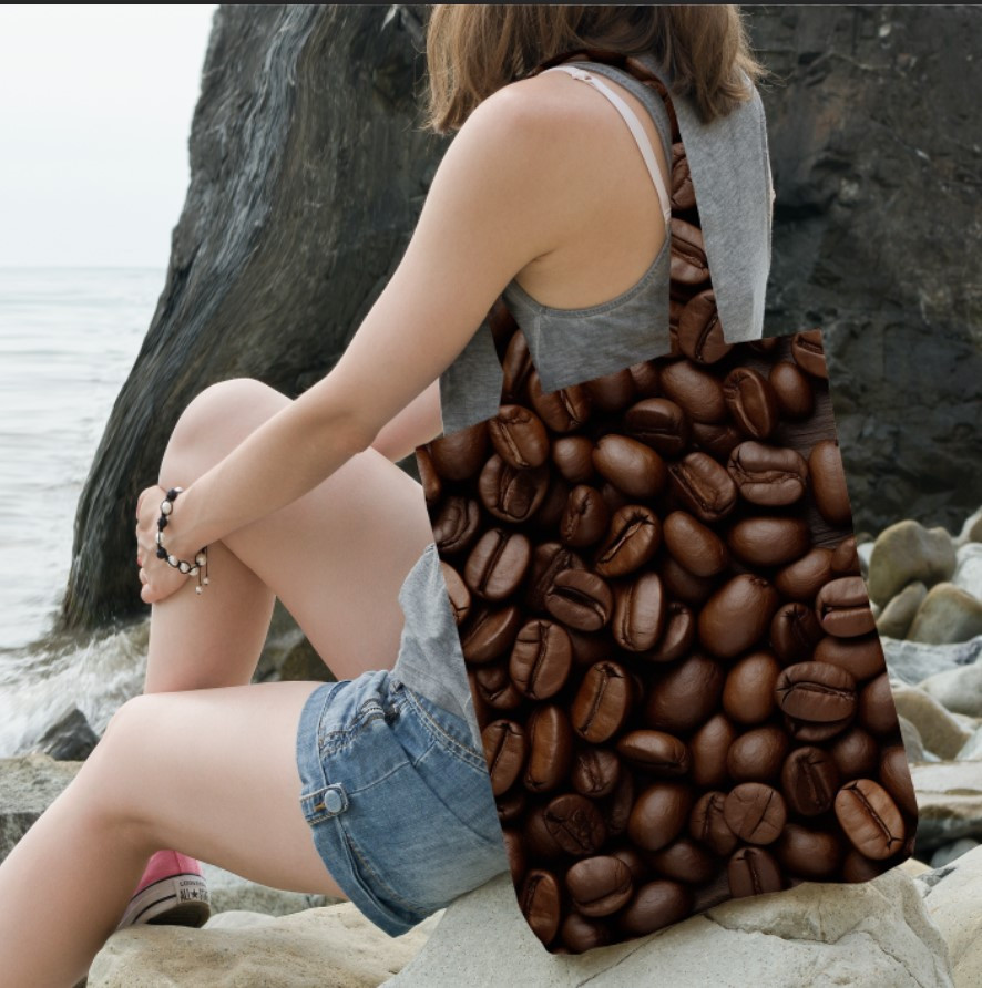 Сумка шопер еко "Кавові зерна кава смажена"