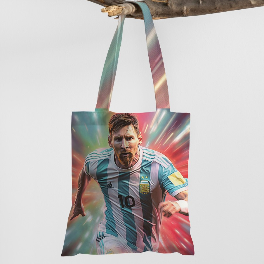Сумка шопер еко "Ліонель Мессі футбол гравець арт"