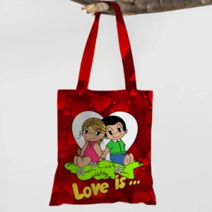 Сумка шопер еко "Love is серце"