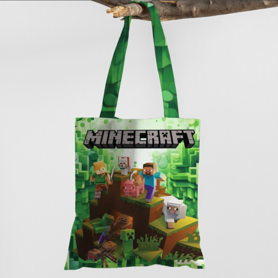 Сумка шопер еко "Майнкрафт гра логотип"