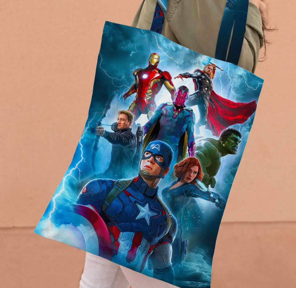 Сумка шопер еко "Марвел герої арт"