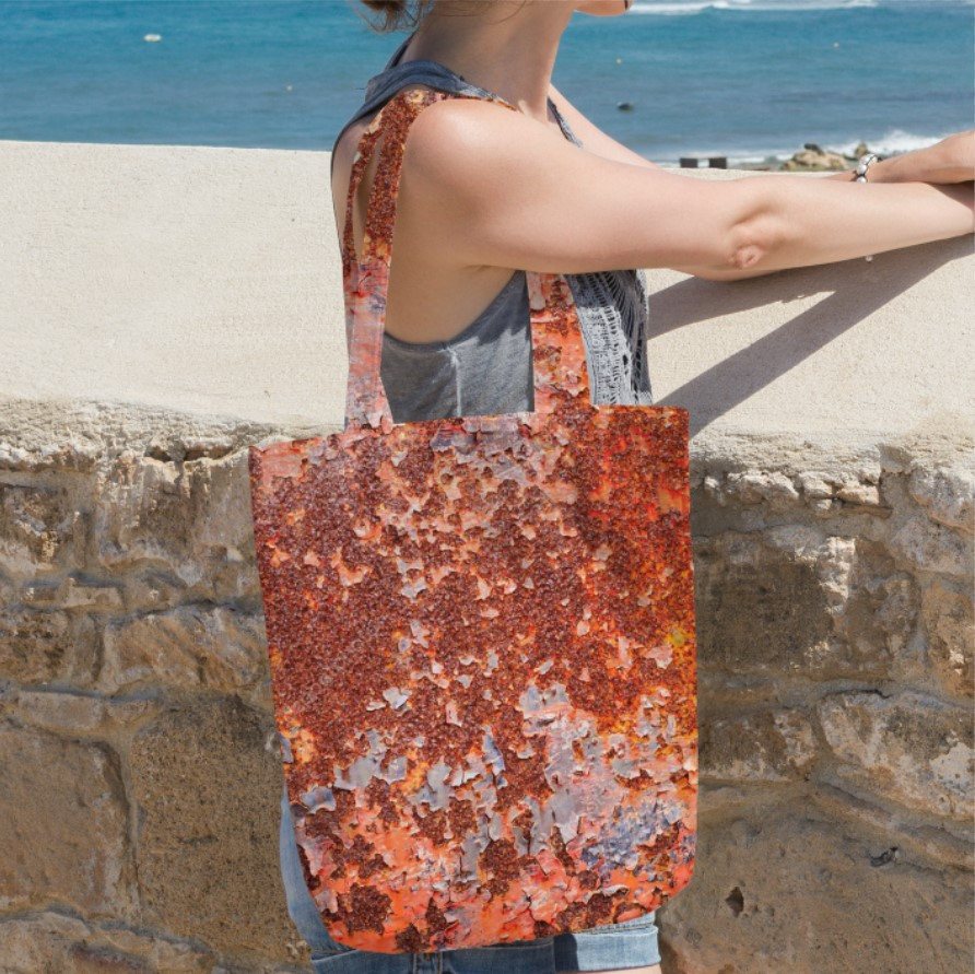 Сумка шопер еко "Метал текстура іржі"