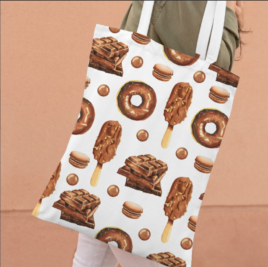 Сумка шопер еко "Патерн солодощів"