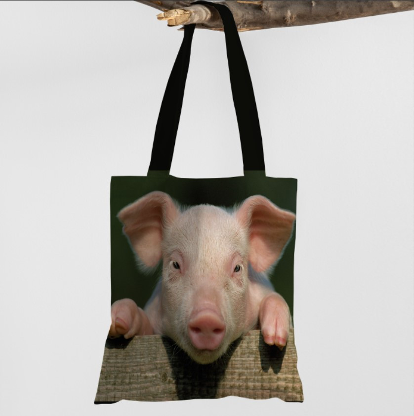Сумка шопер еко "Порося свиня маленьке"