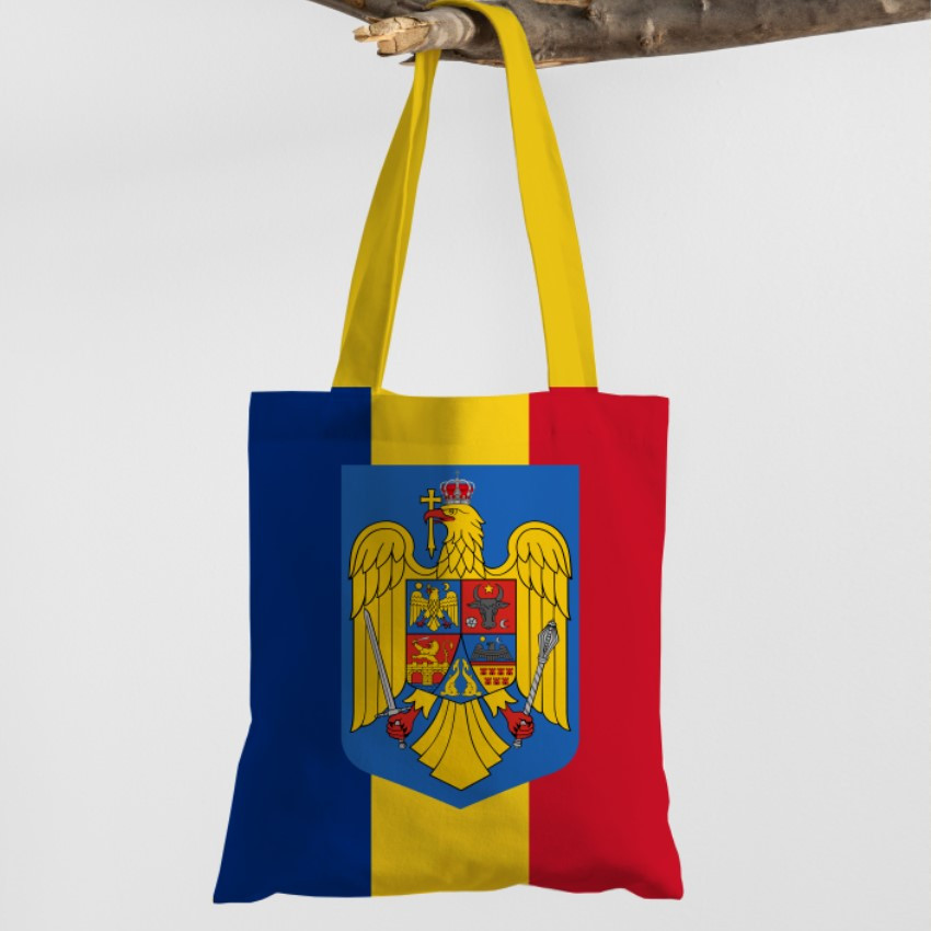 Сумка шопер еко "Румунія прапор герб"