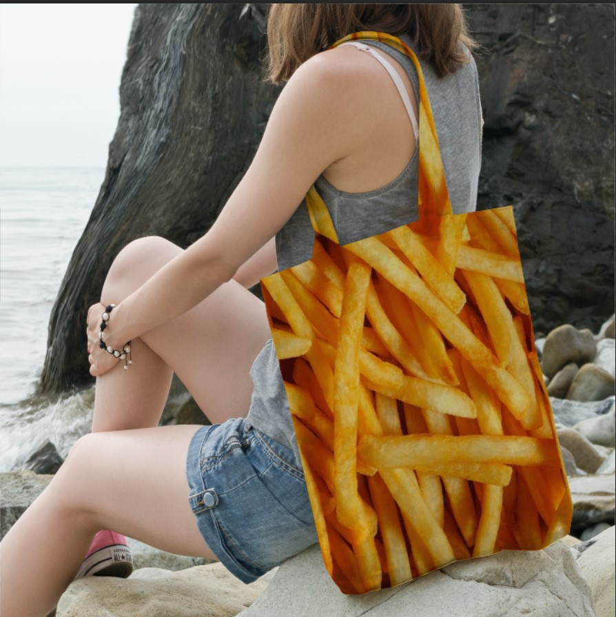 Сумка шопер еко "Смажена картопля фрі"