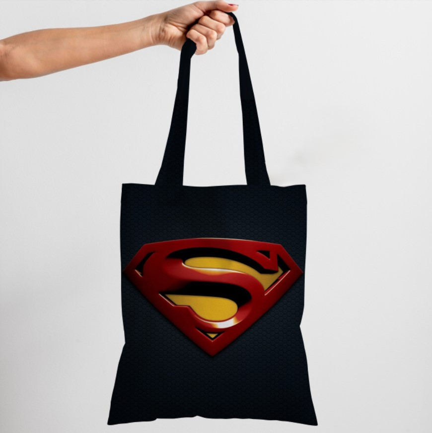 Сумка шопер еко "Супермен емблема логотип"