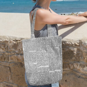 Сумка шопер еко "Текстура газети папіру літери"