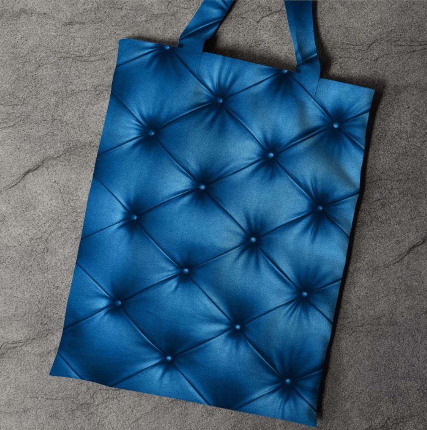 Сумка шопер еко "Текстура дивана блакитна"