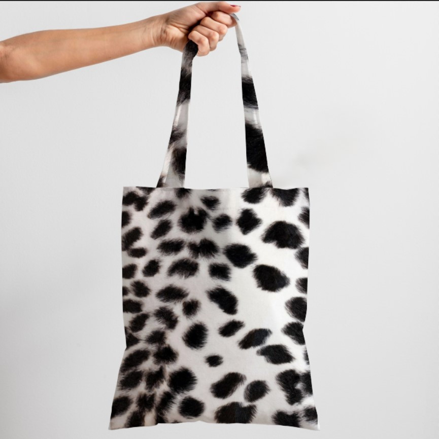 Сумка шопер еко "Хутро шерсть тварини Долматинець"