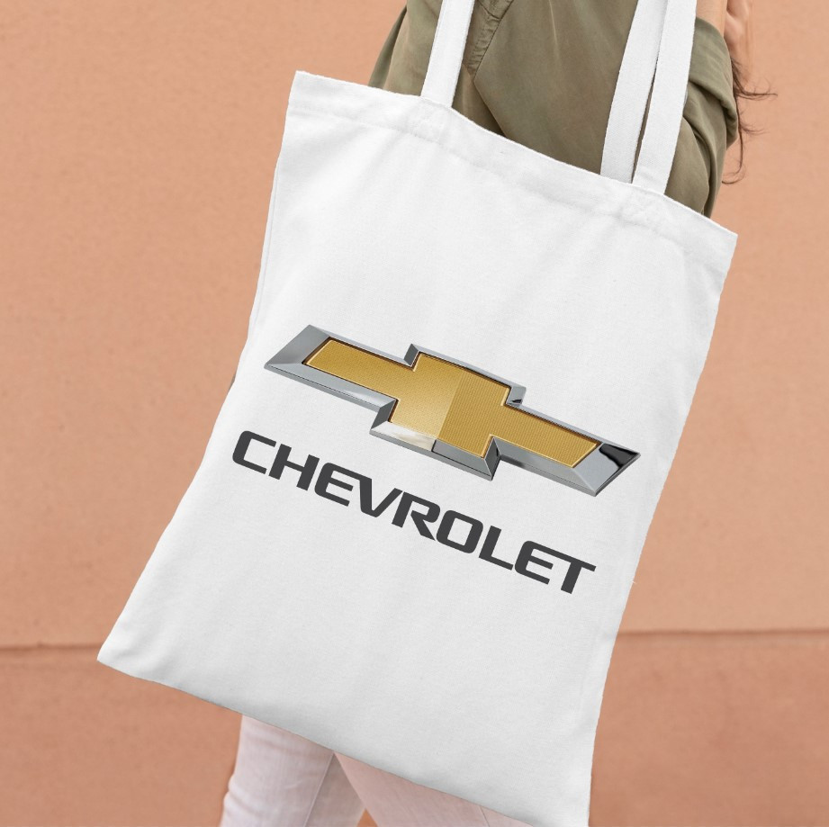 Сумка шопер еко "Шевроле Бугаті логотип емблема авто"