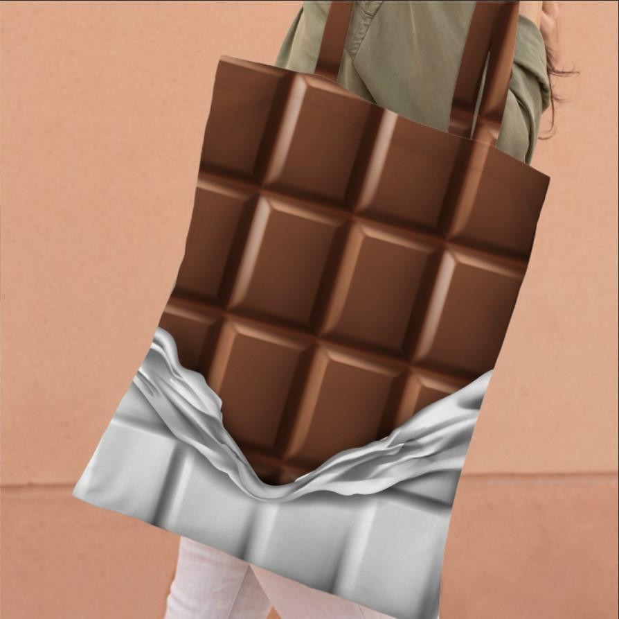 Сумка шопер еко "Шоколад плитка"