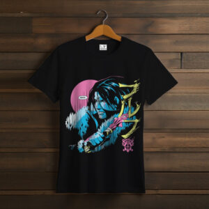 Футболка унісекс з принтом "Чорного кольору