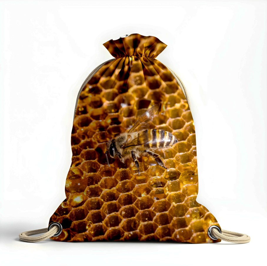 Рюкзак мішок "Бджілка соти мед"