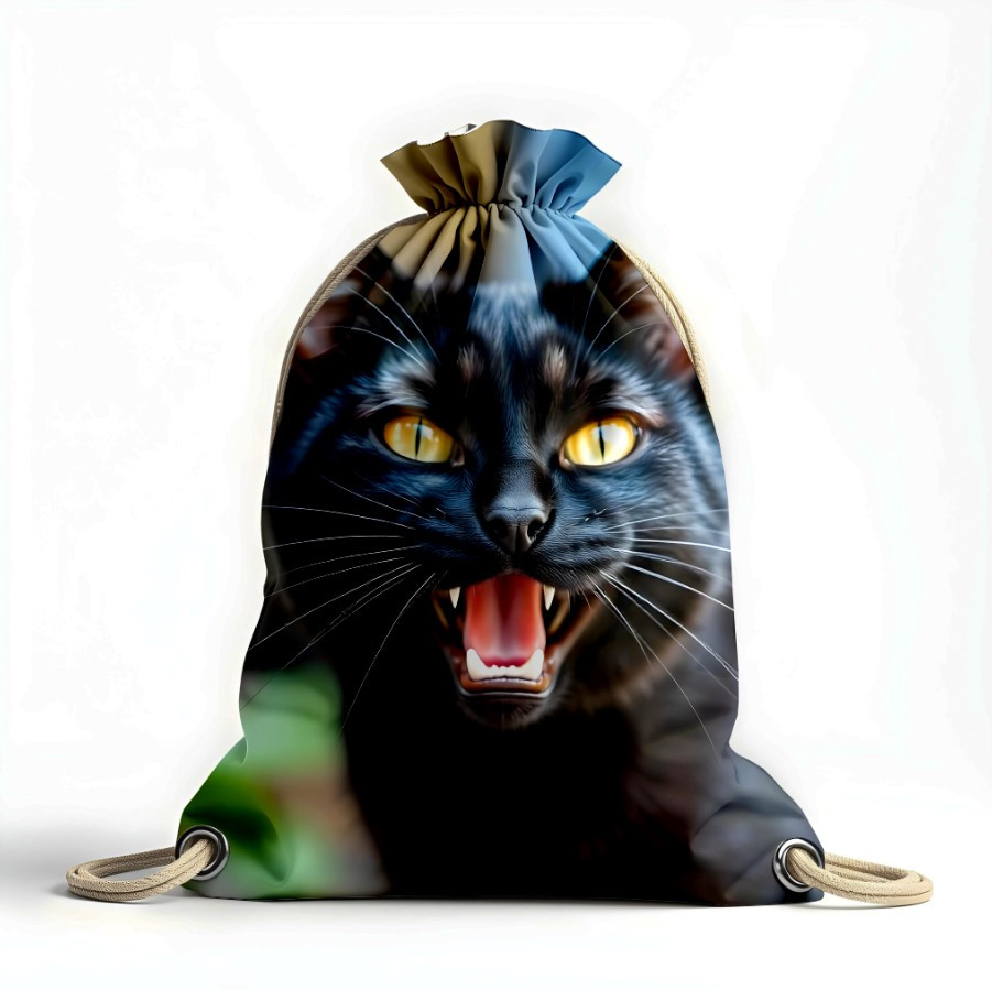Рюкзак мішок "Чорний кіт 2"