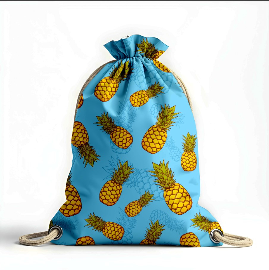 Рюкзак мішок "Ананаси на блакитному фоні"