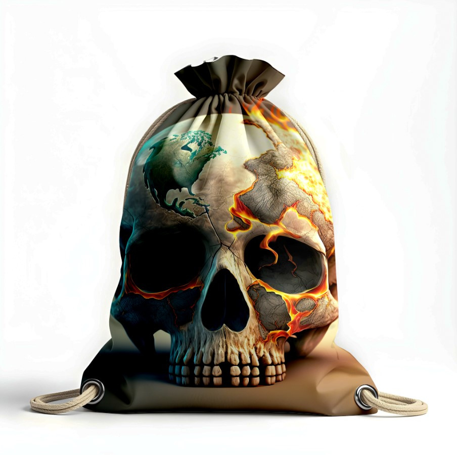 Рюкзак мішок "Череп кольоровий арт"