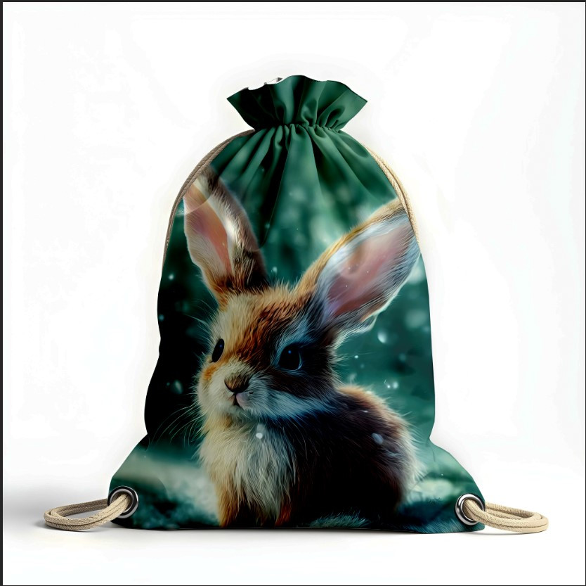 Рюкзак мішок з 3D принтом " кролик маленький казковий 2"